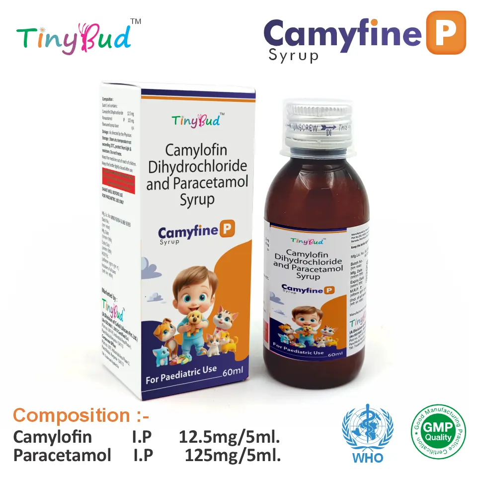 Camylofin + Paracetamol Syrup Top Pharma